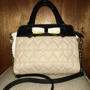 Betsy Johnson Heart Pattern Purse
